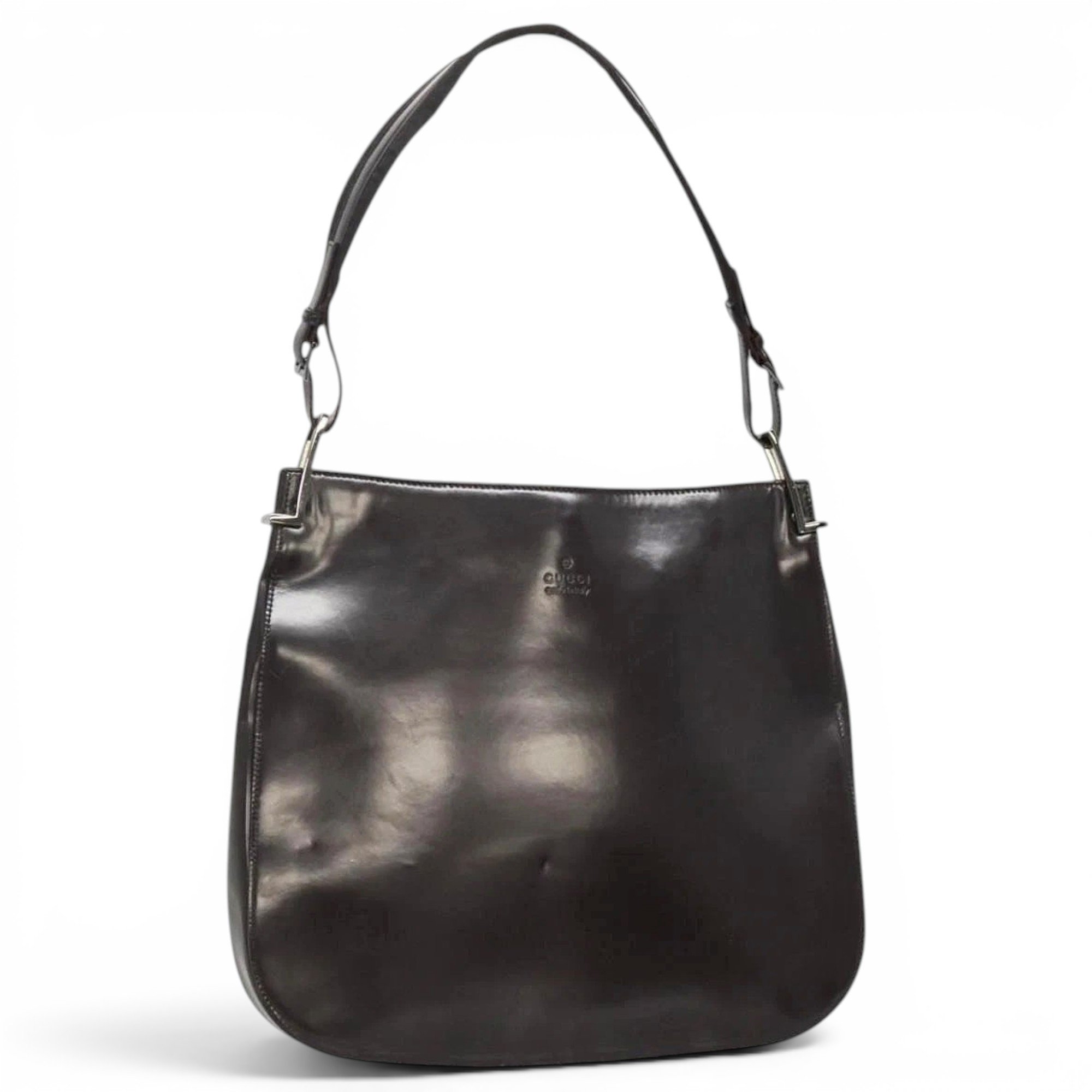 Patent leather handbag