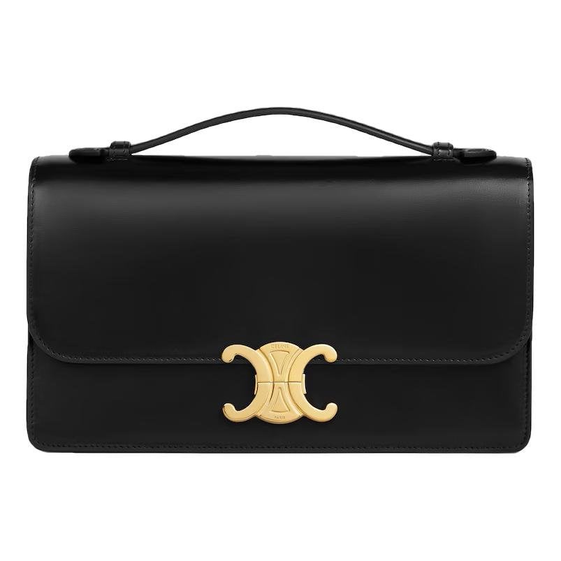 Triomphe leather handbag