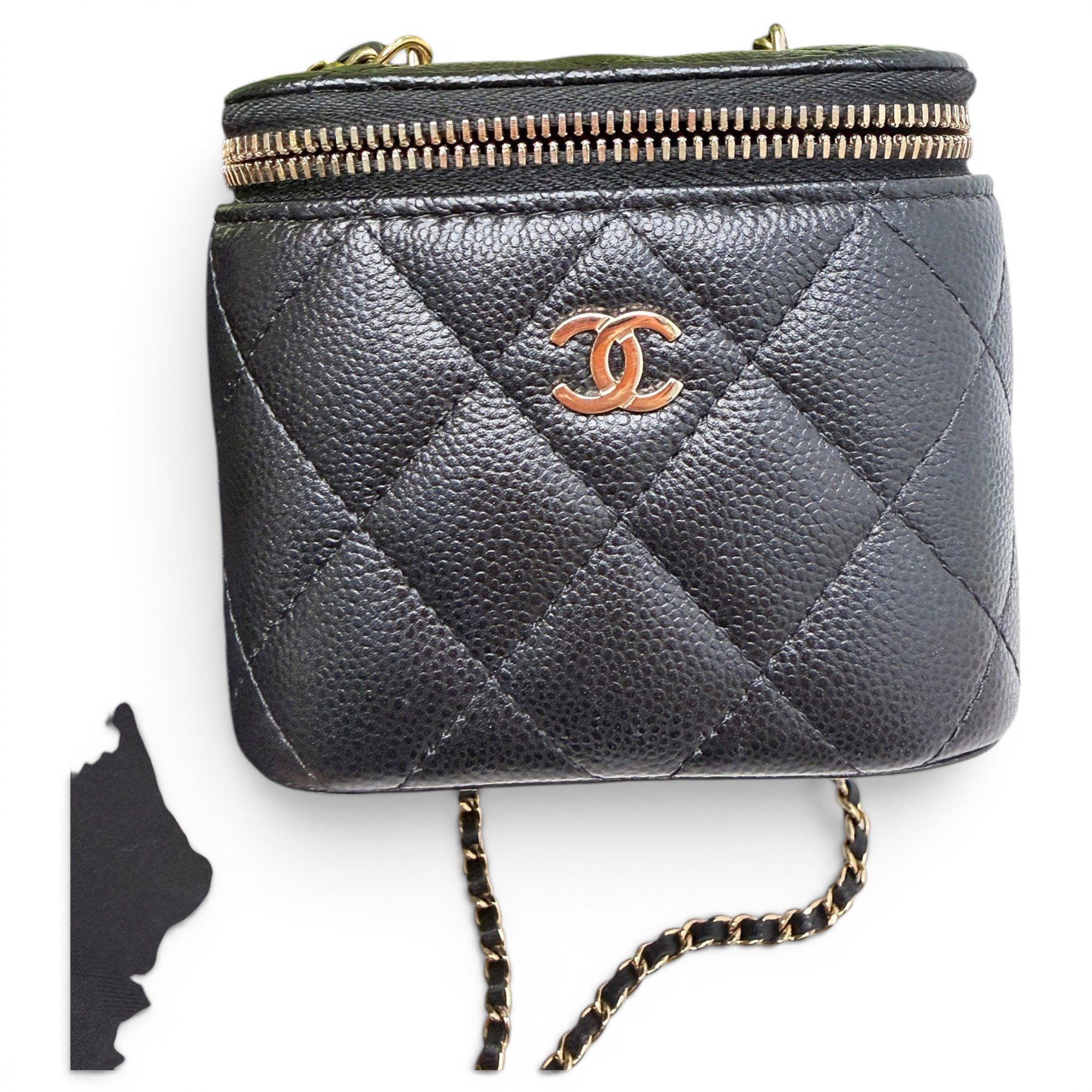 Trendy CC Vanity leather handbag