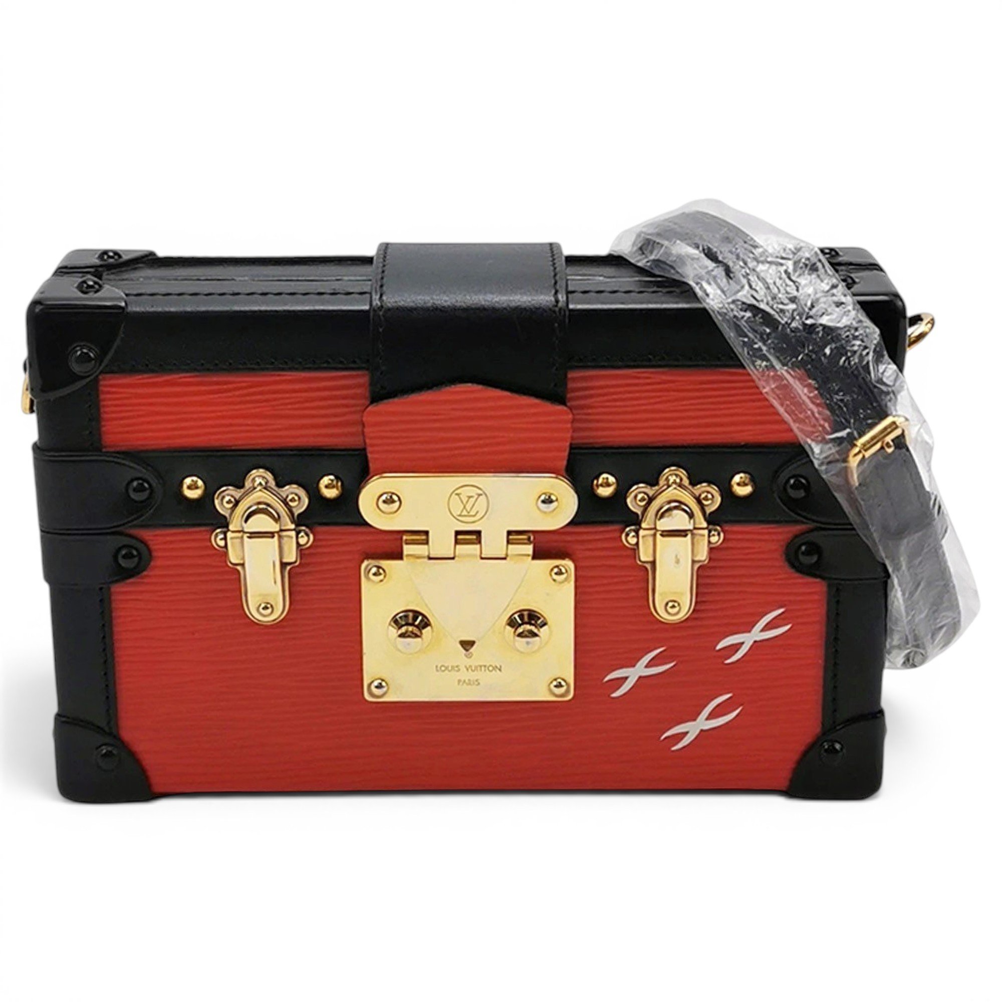 Petite Malle leather handbag