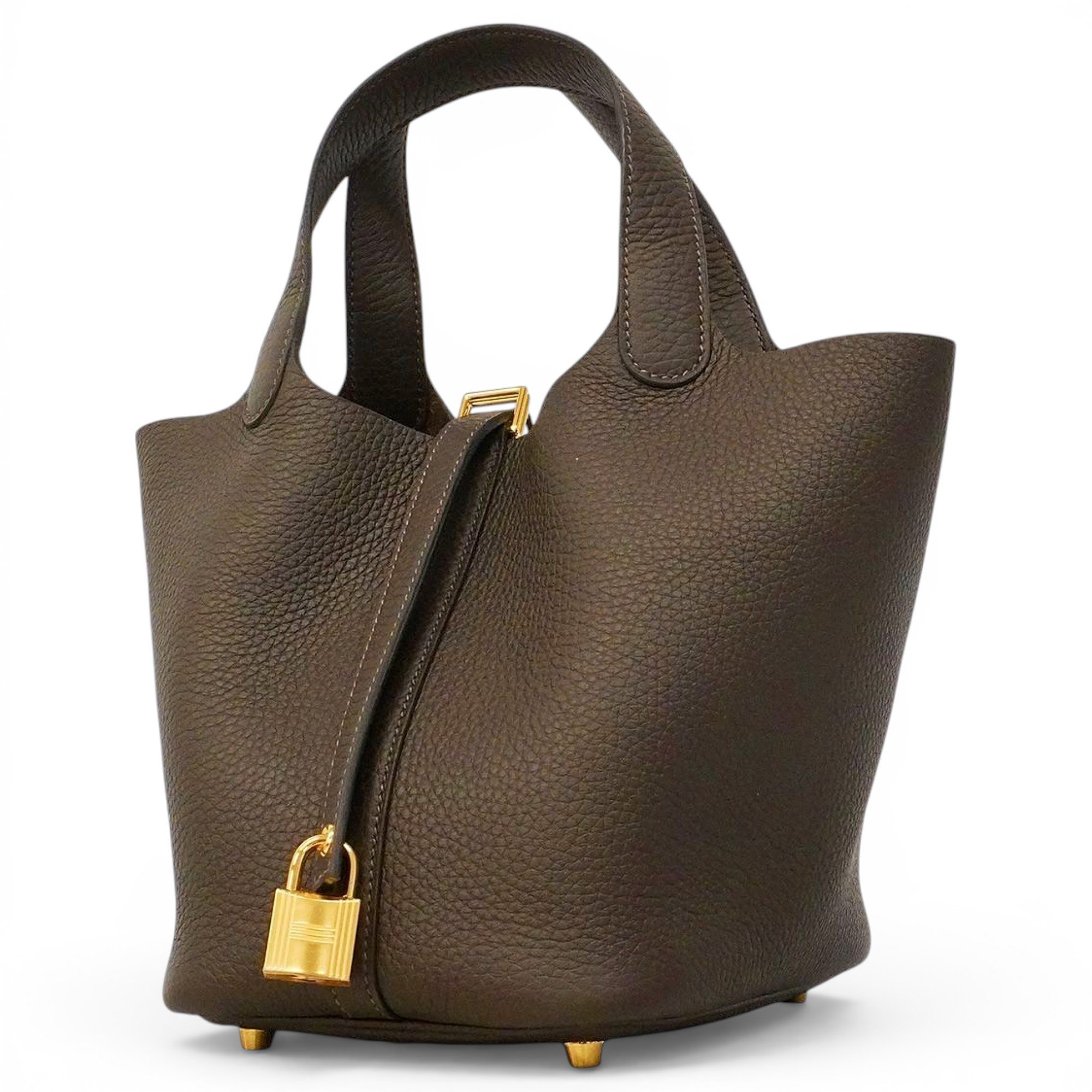 Picotin leather handbag
