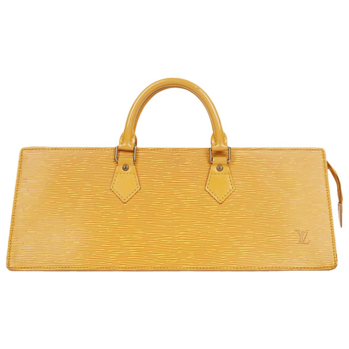 Triangle leather handbag