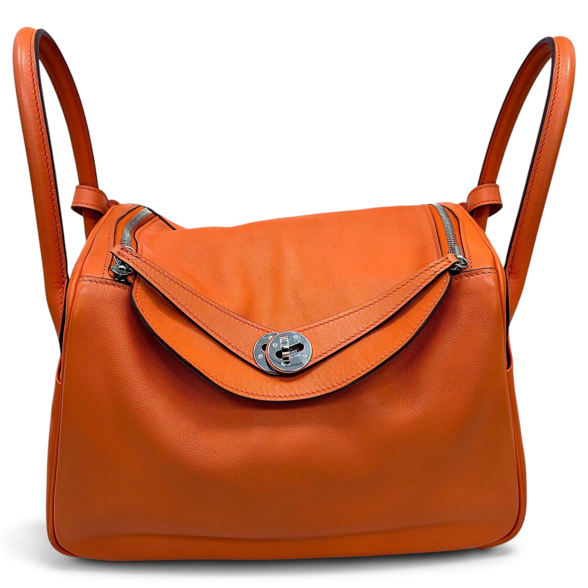 Hermes Lindy Handbag Orange