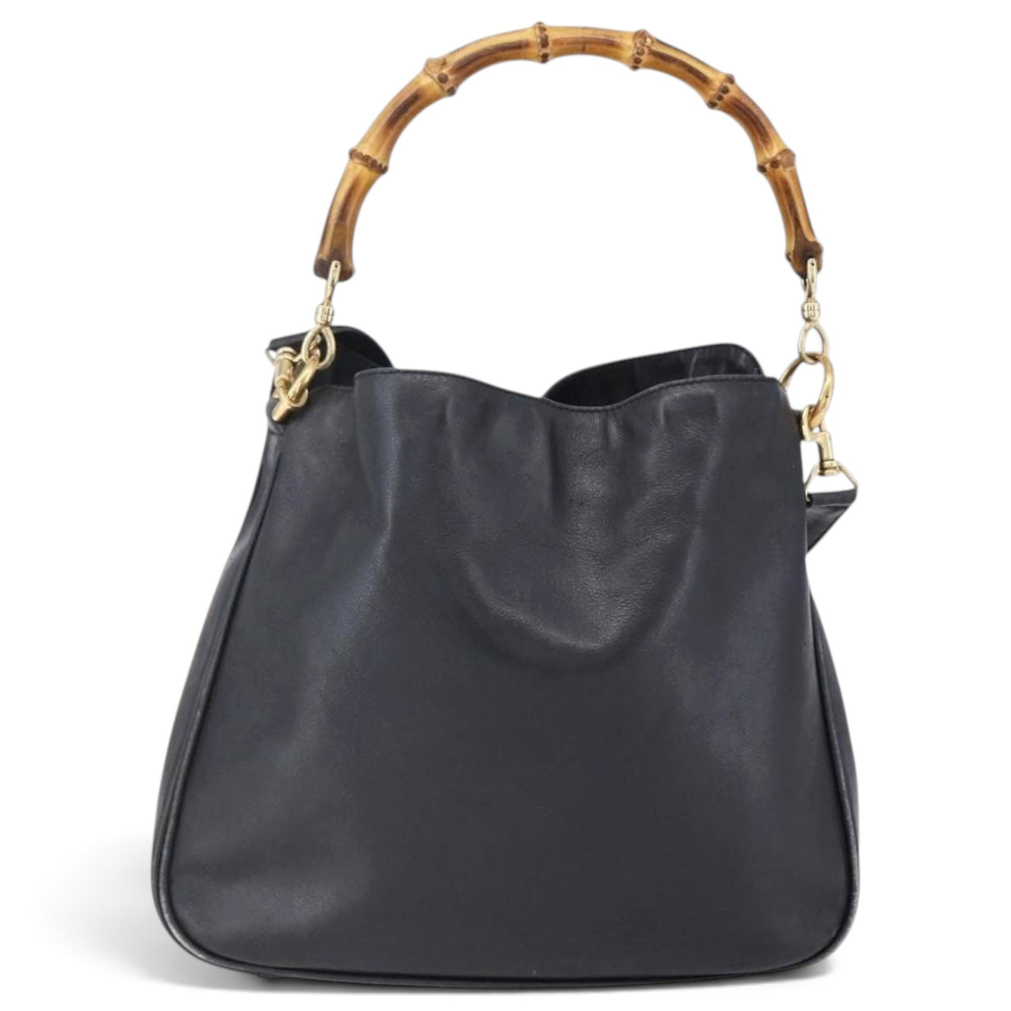 Bamboo leather handbag