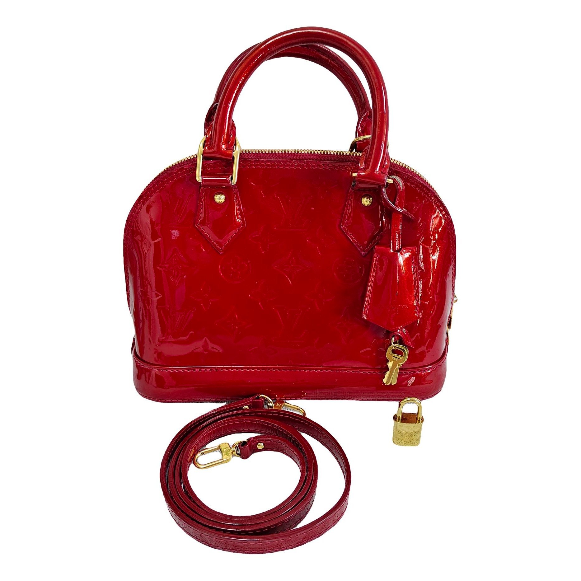 Alma BB patent leather handbag