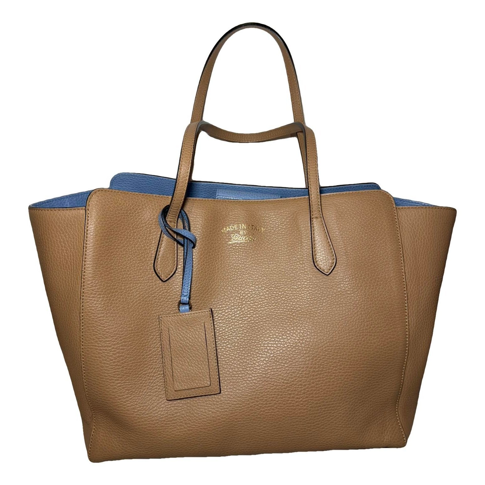 Swing leather tote