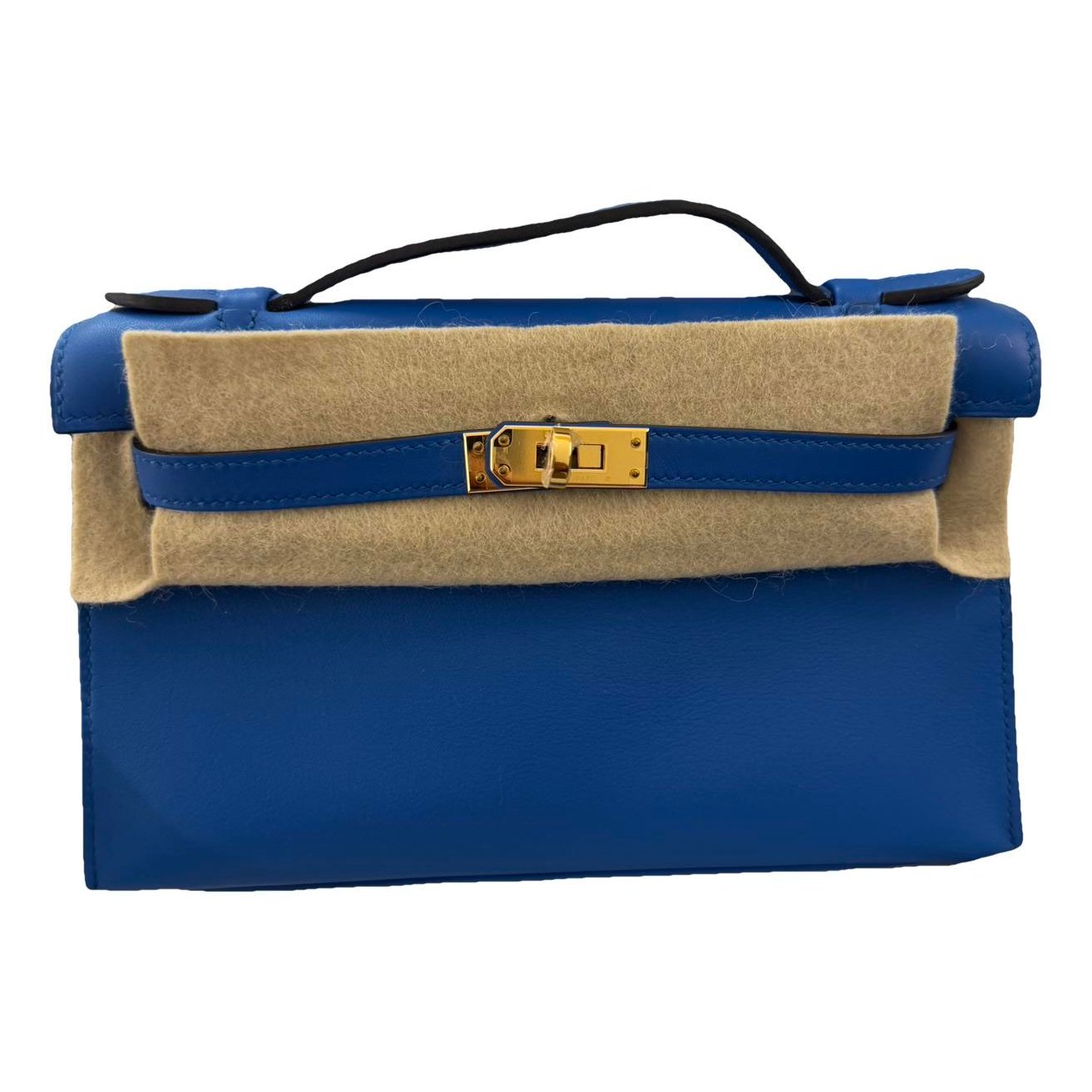 Hermes Kelly Handbag Blue Zellige 2019