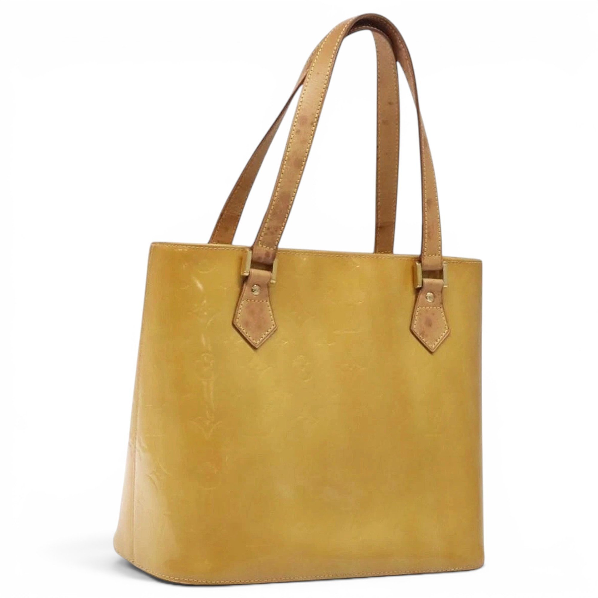 Patent leather handbag