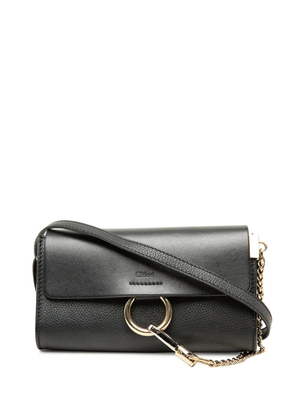 2002-2026 Mini Smooth and Grained Calfskin Faye Chain crossbody bag