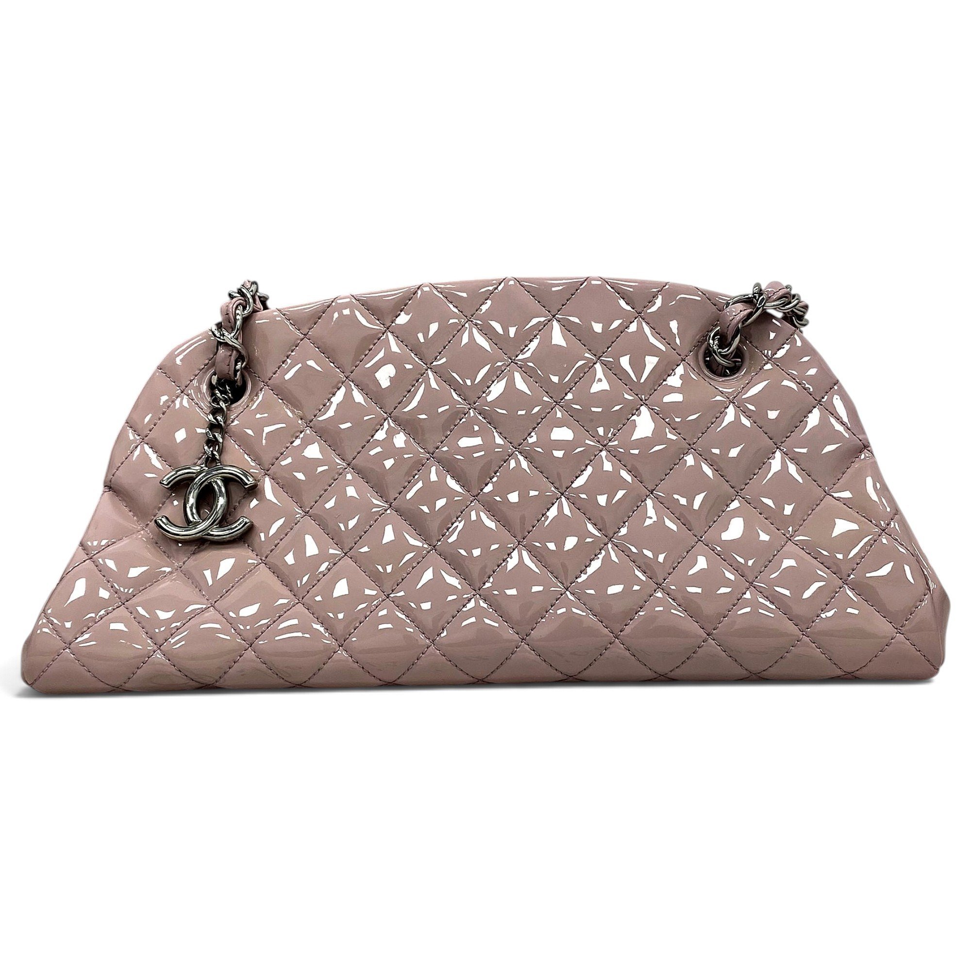 Mademoiselle patent leather handbag