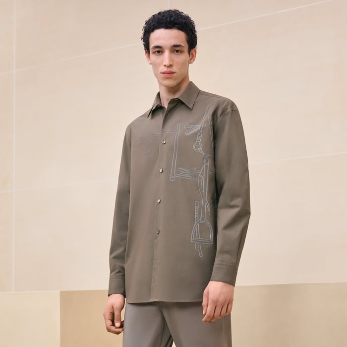 Basalte "Harnais En Gouache 3d" Sporty Fit Shirt