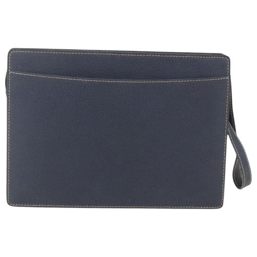 Leather clutch bag