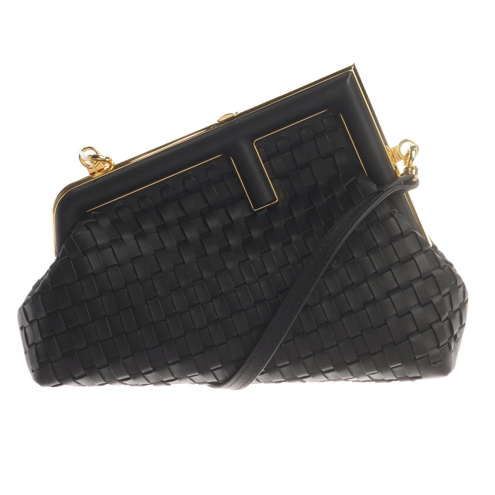 Leather clutch bag