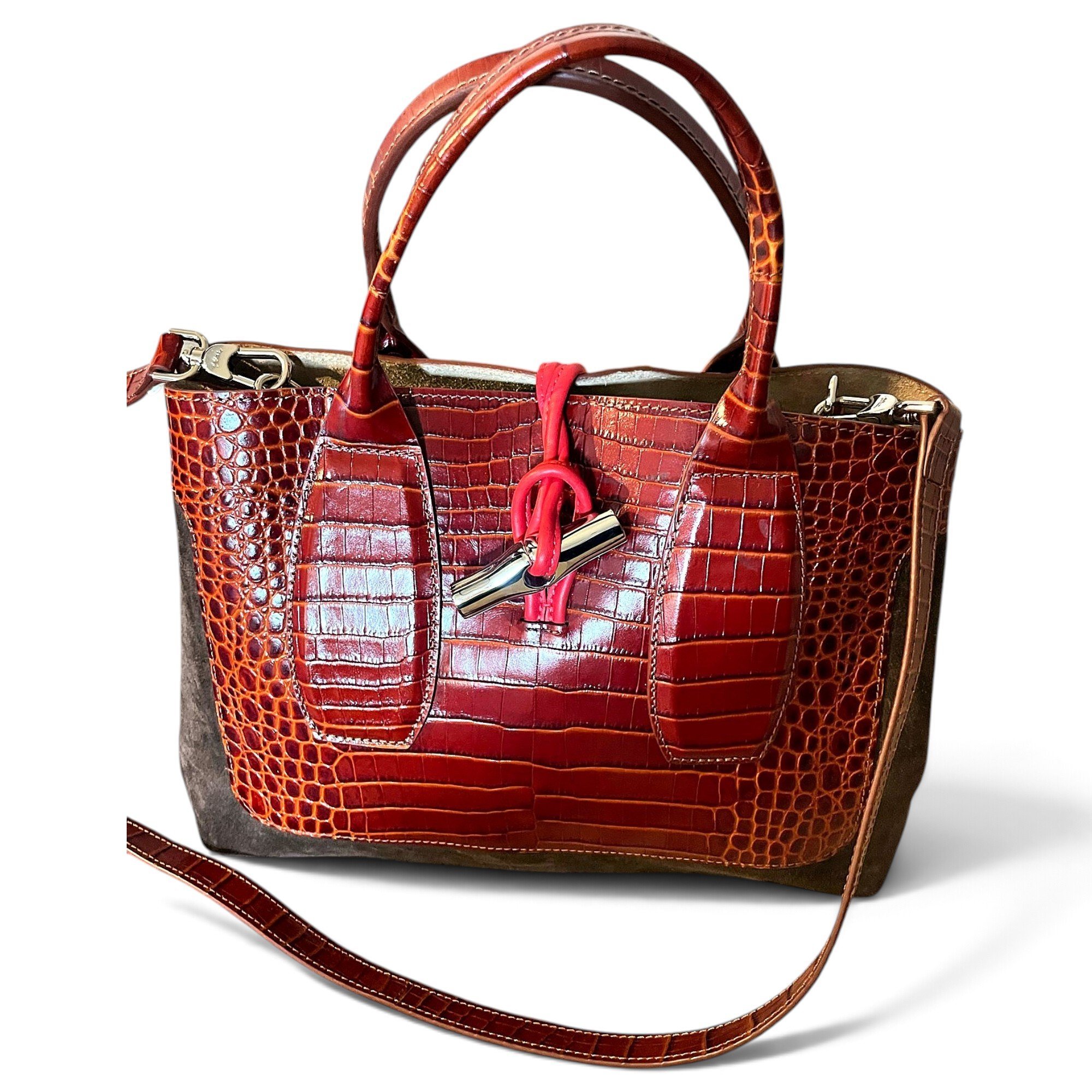 Longchamp Roseau leather tote