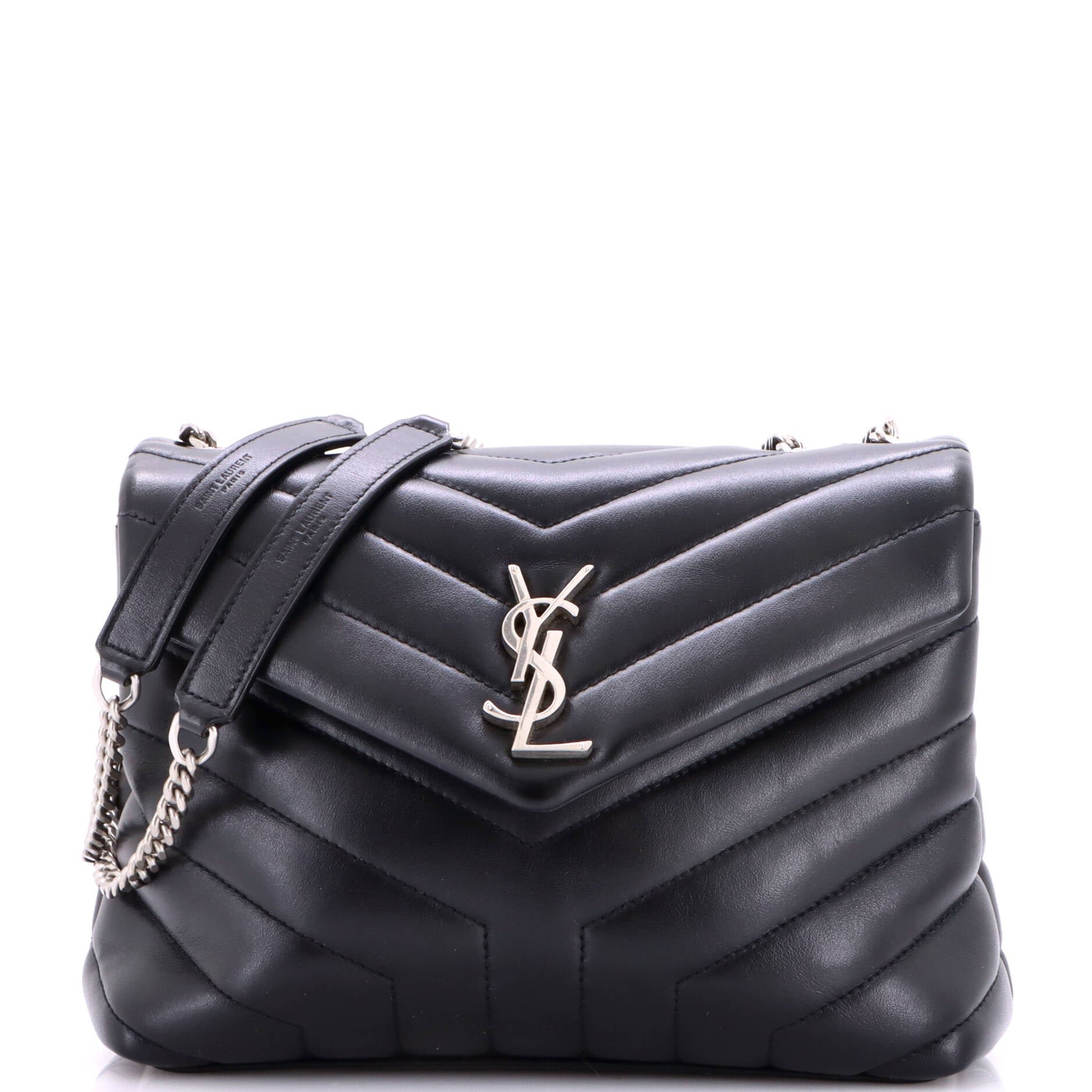 Loulou Shoulder Bag Matelasse Chevron Leather Small
