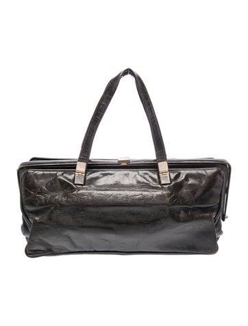 Leather Top Handle Bag Vintage