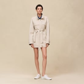 Short parka coat