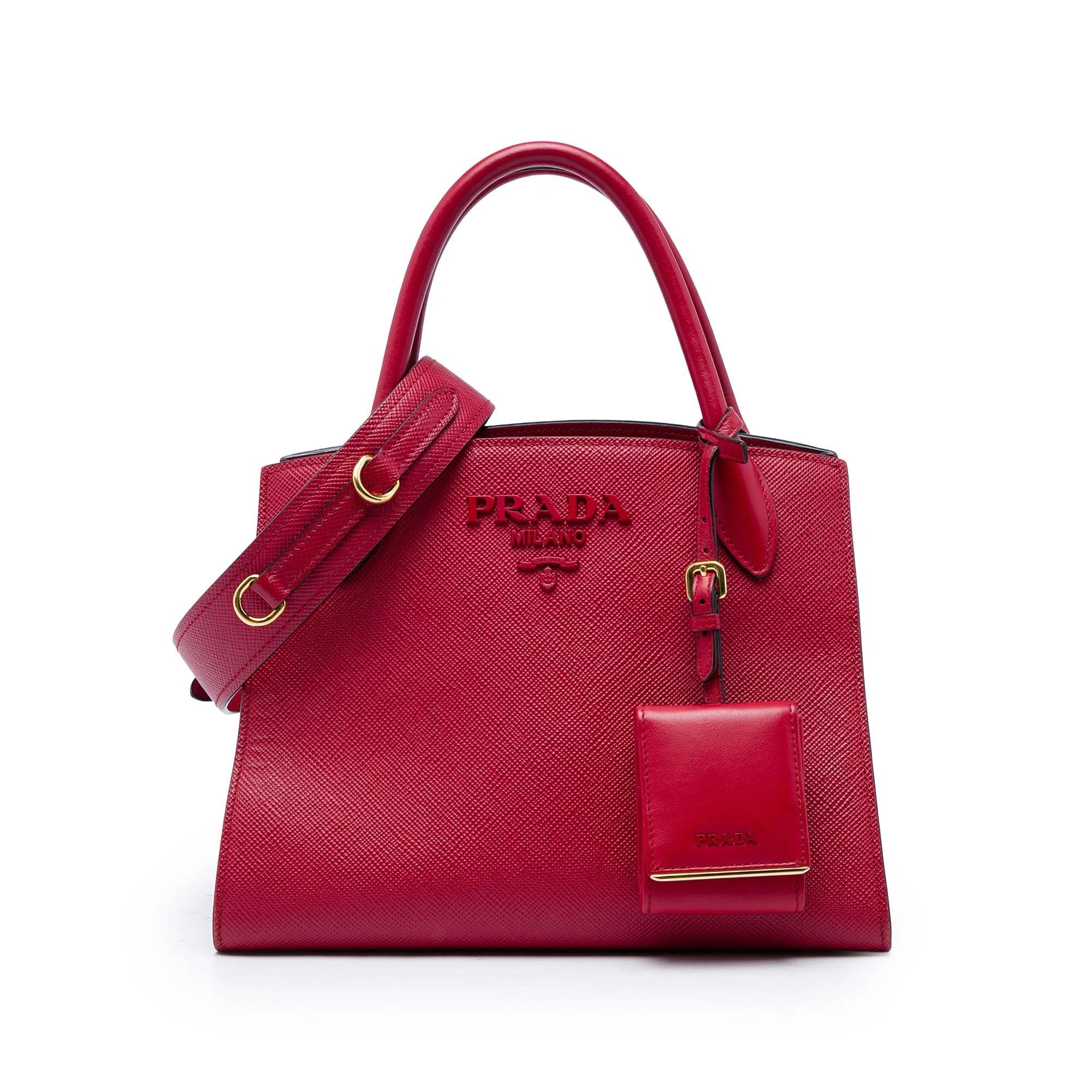 Monochrome leather satchel