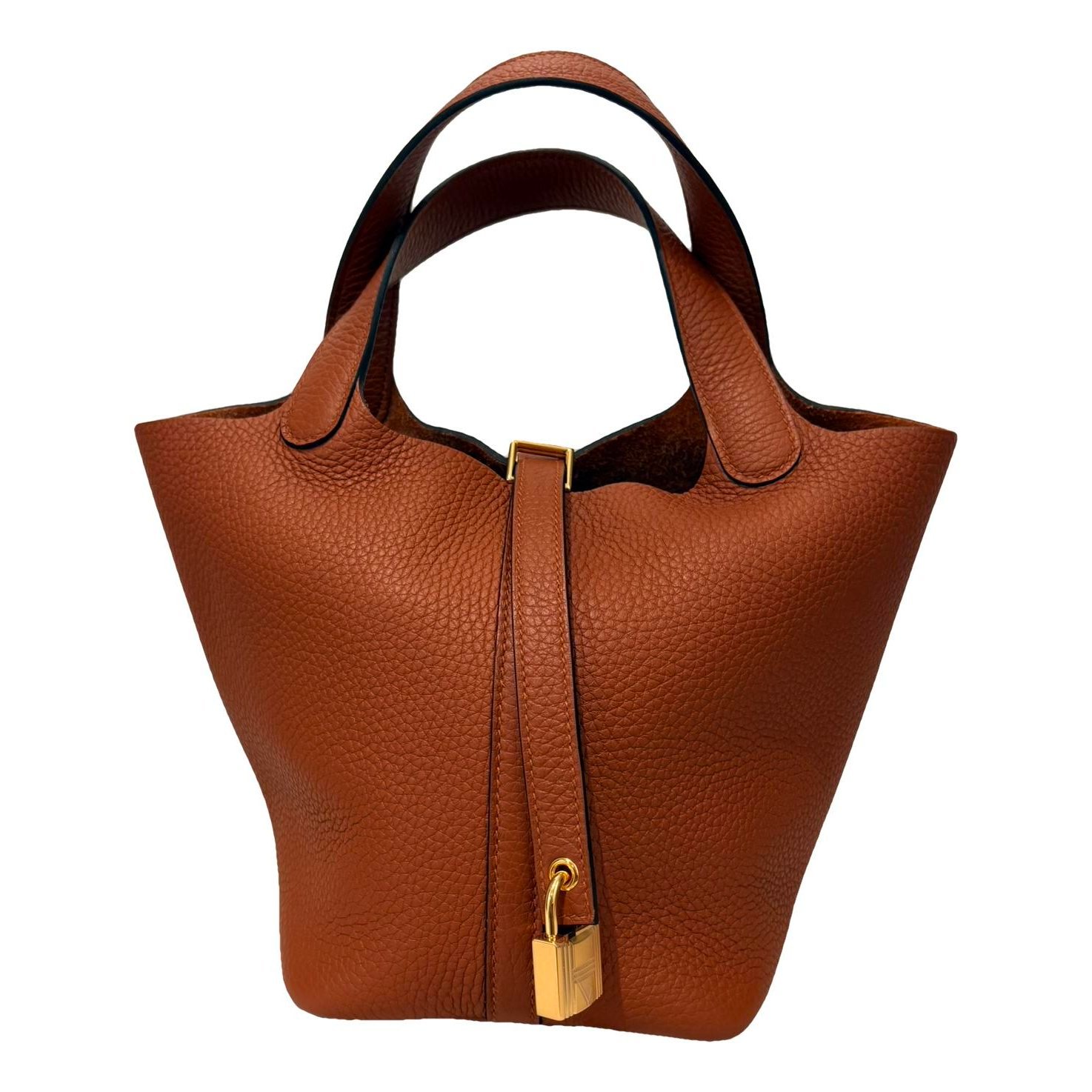 Picotin leather tote