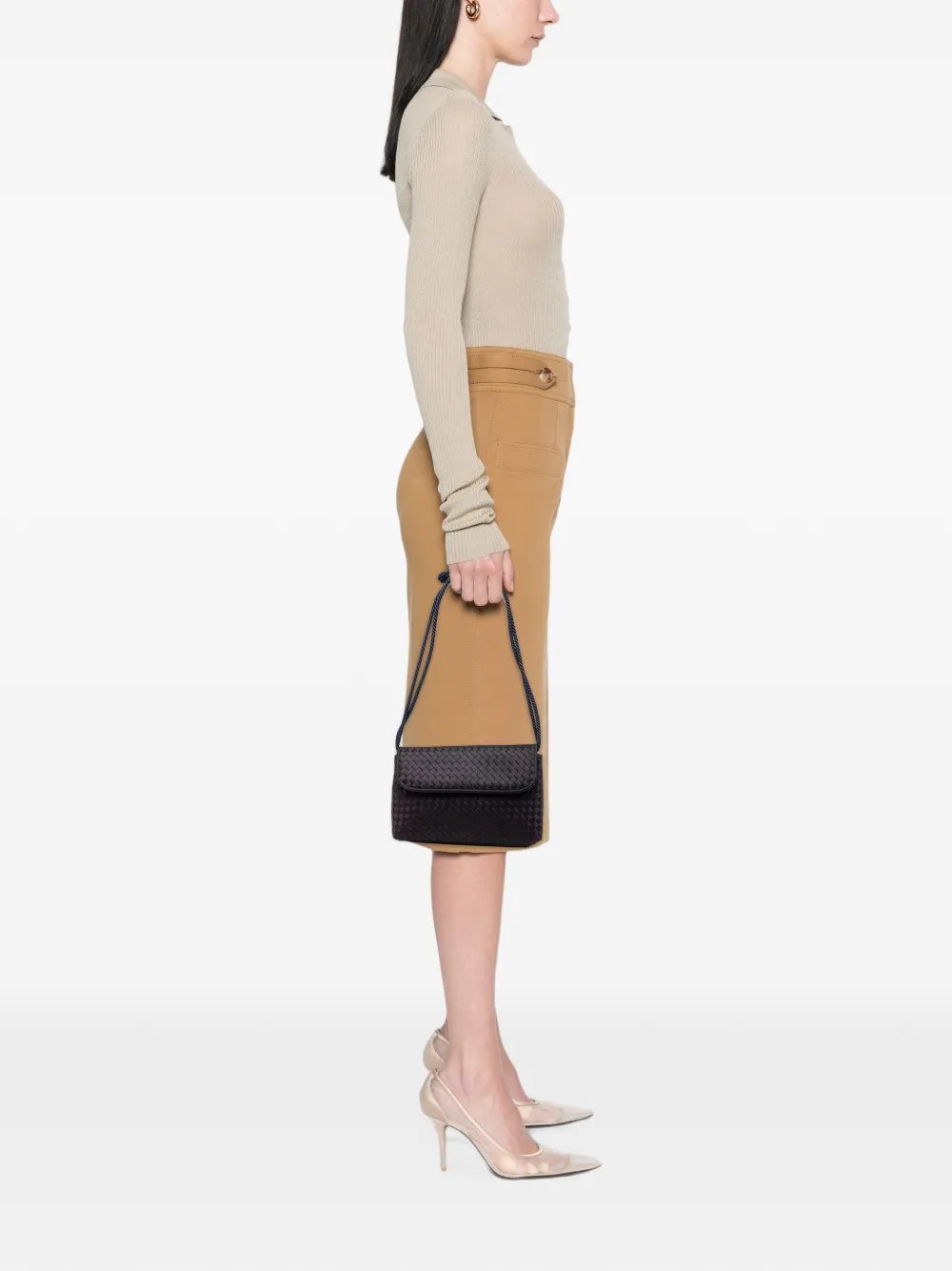 20th Century Satin Intrecciato shoulder bag