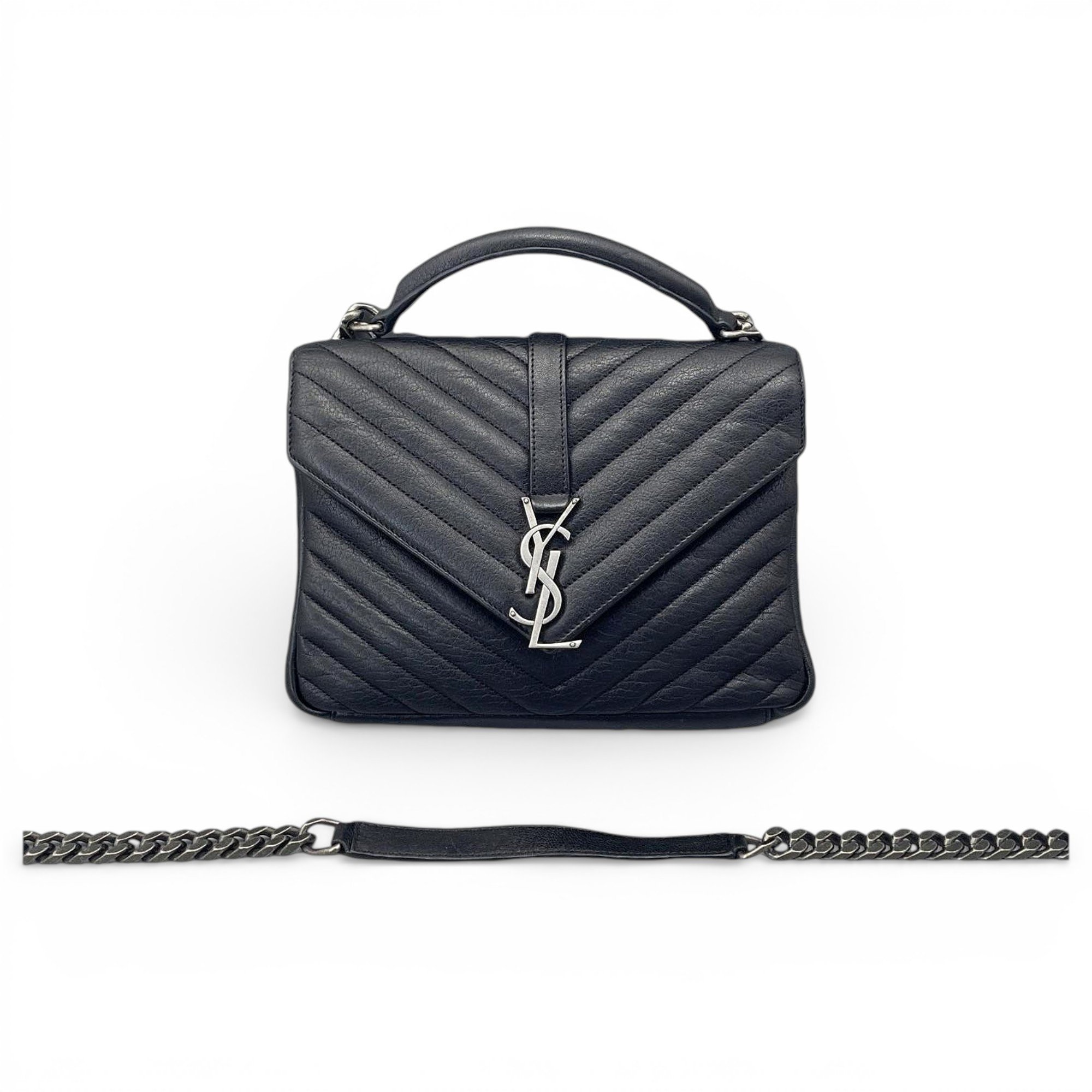 Collége monogramme leather handbag