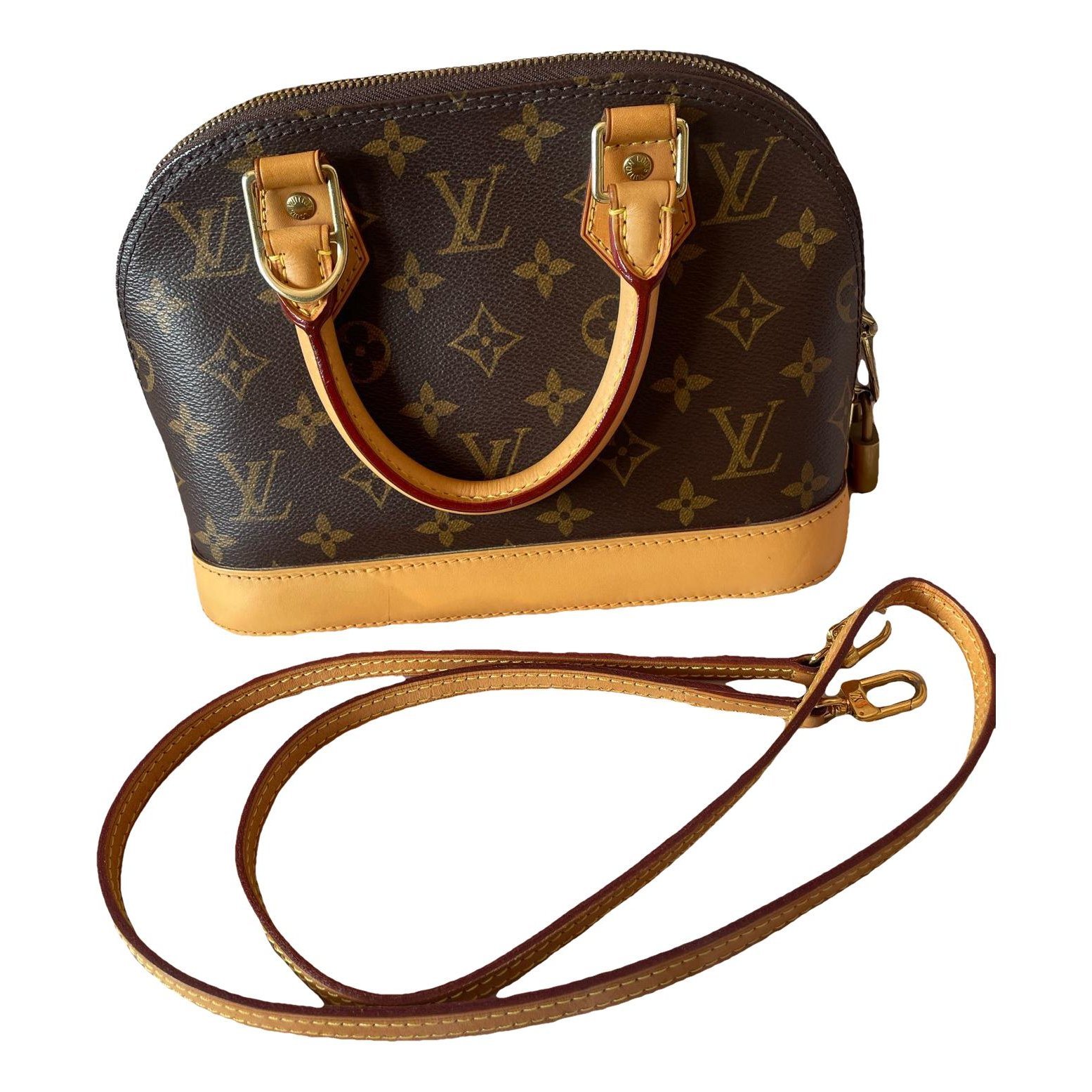 Louis Vuitton Alma BB leather handbag