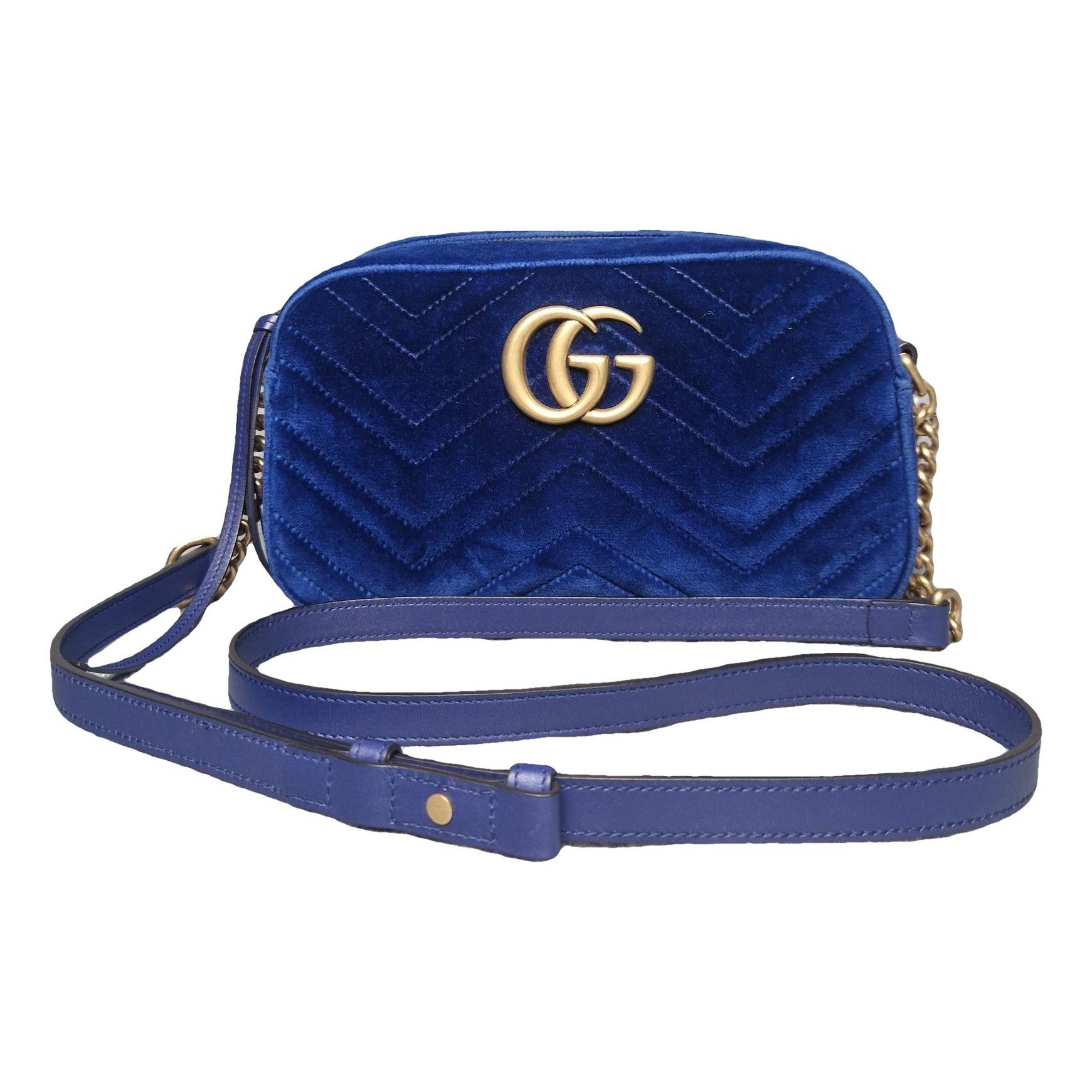 GG Marmont velvet crossbody bag
