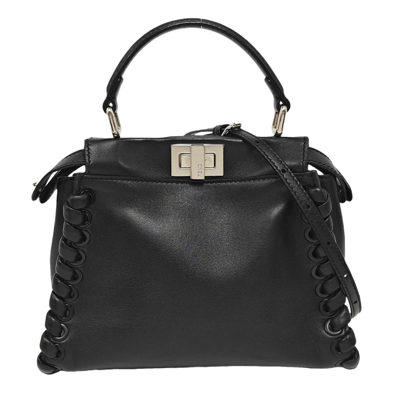 Peekaboo leather handbag