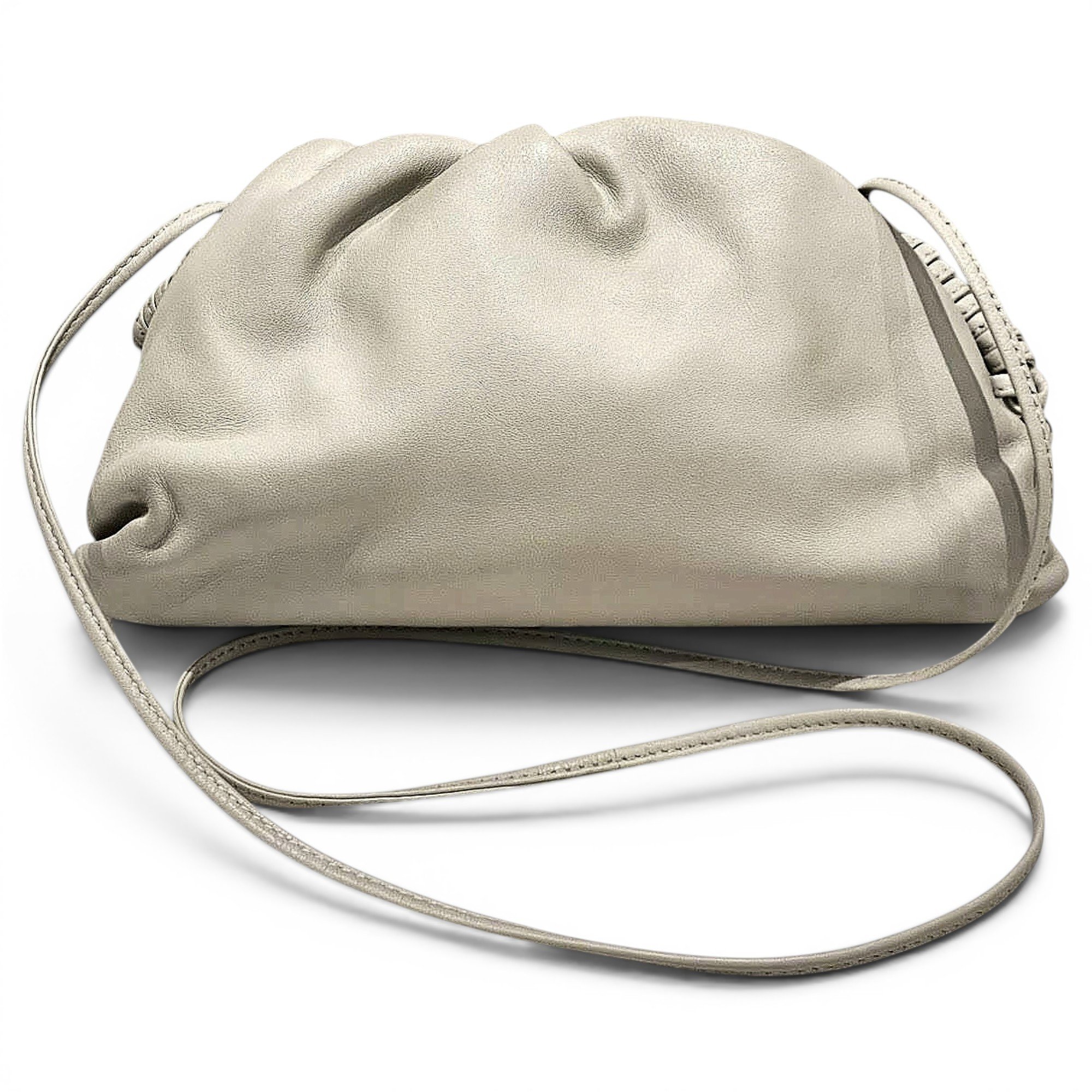Pouch leather handbag