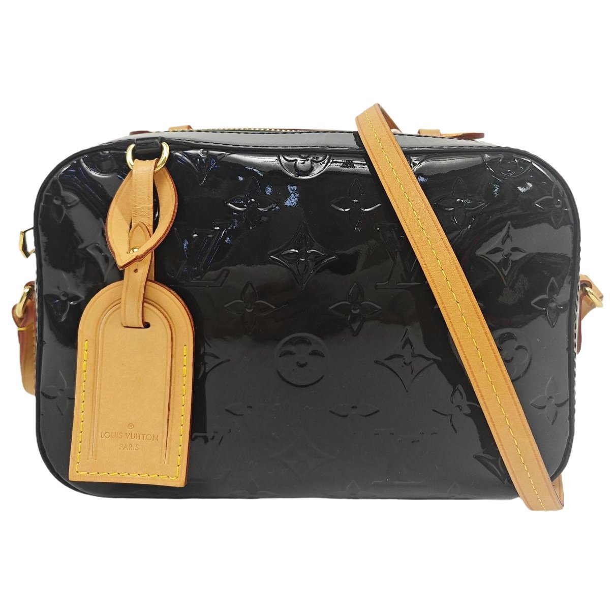 Patent leather handbag