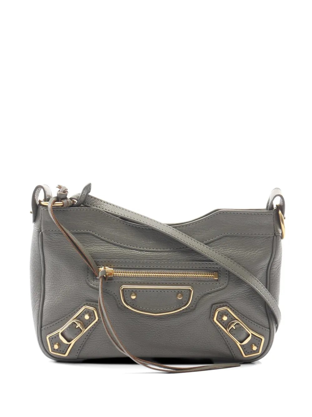 2000s metallic edge shoulder bag