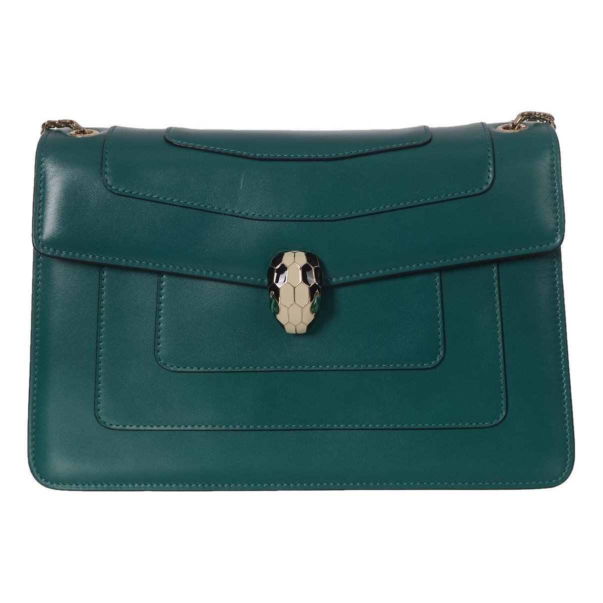 Serpenti leather handbag