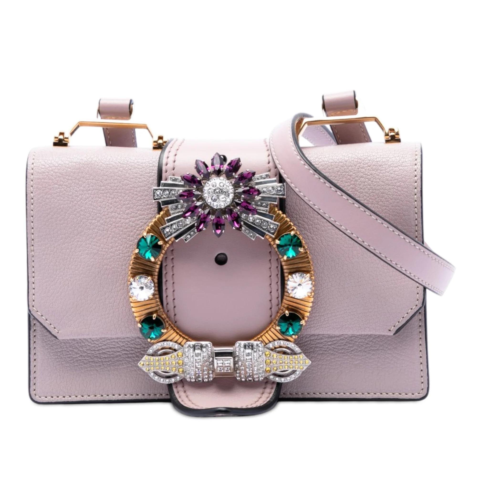 Madras leather handbag
