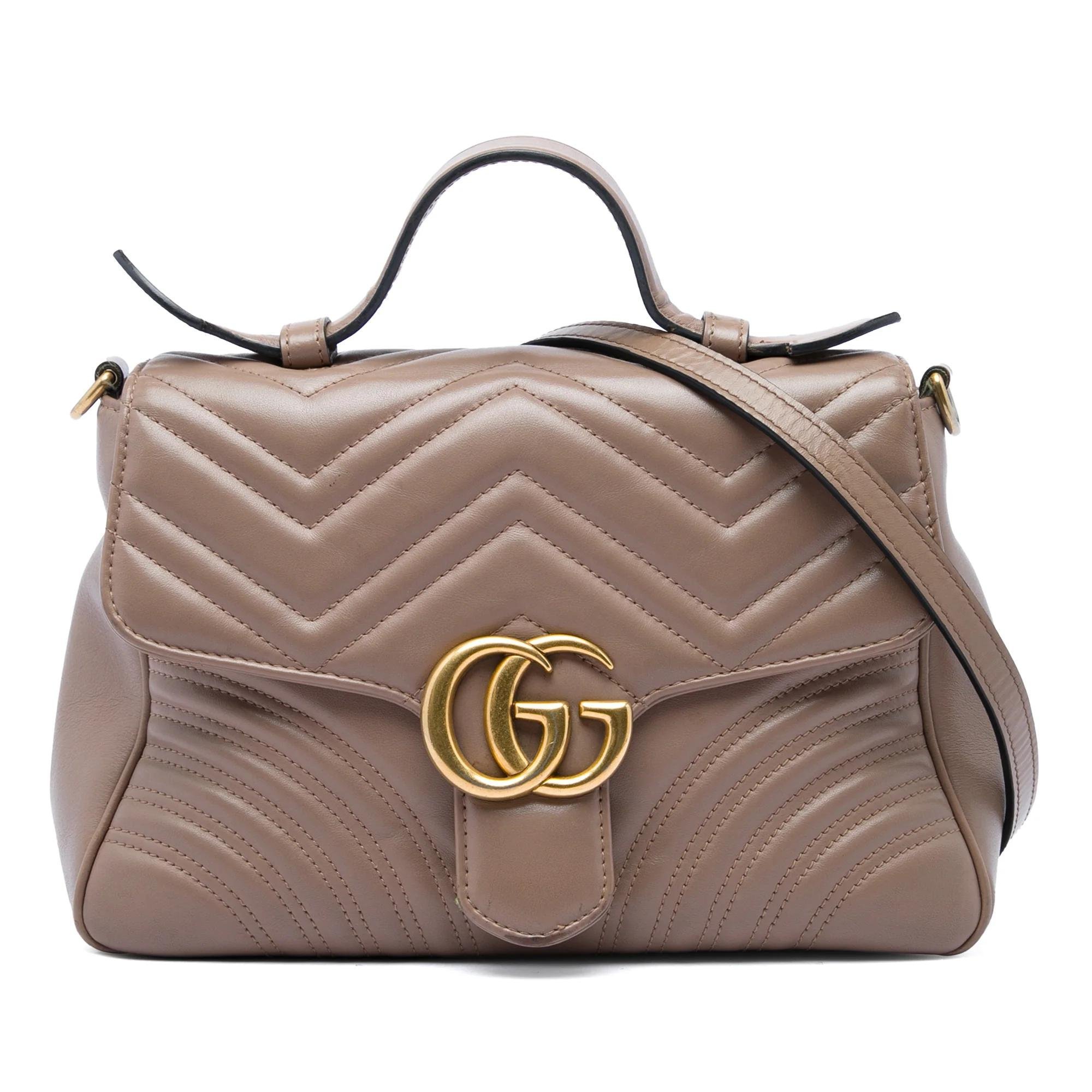 GG Marmont pony-style calfskin handbag