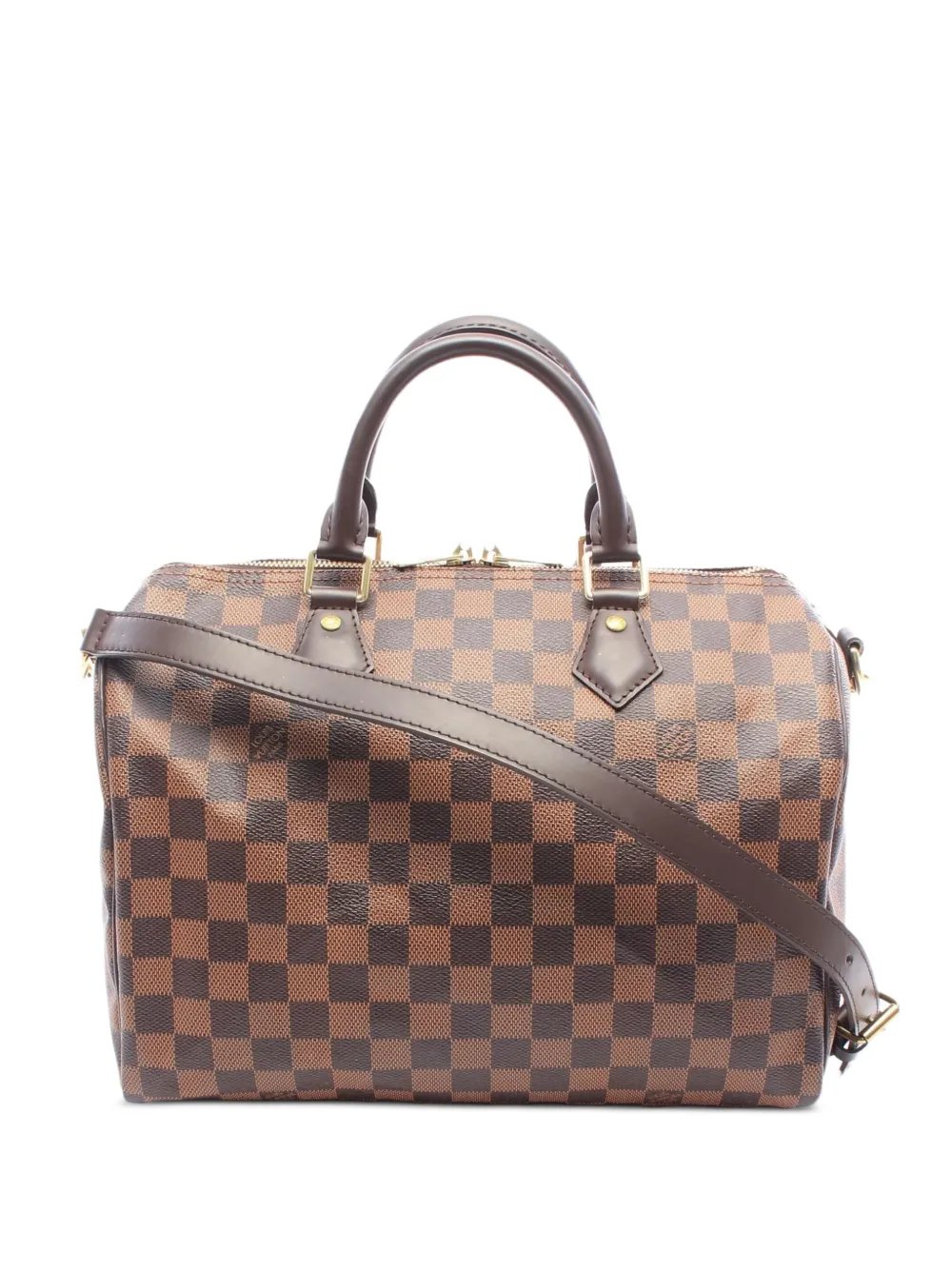 2014 Damier Ebene Speedy Bandouliere satchel bag