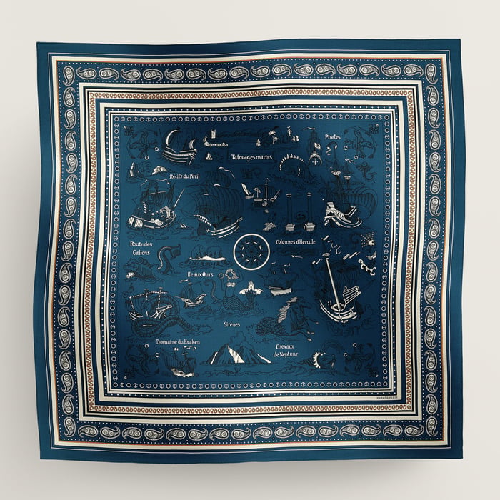 Tatouages Marins Bandana Shawl 140