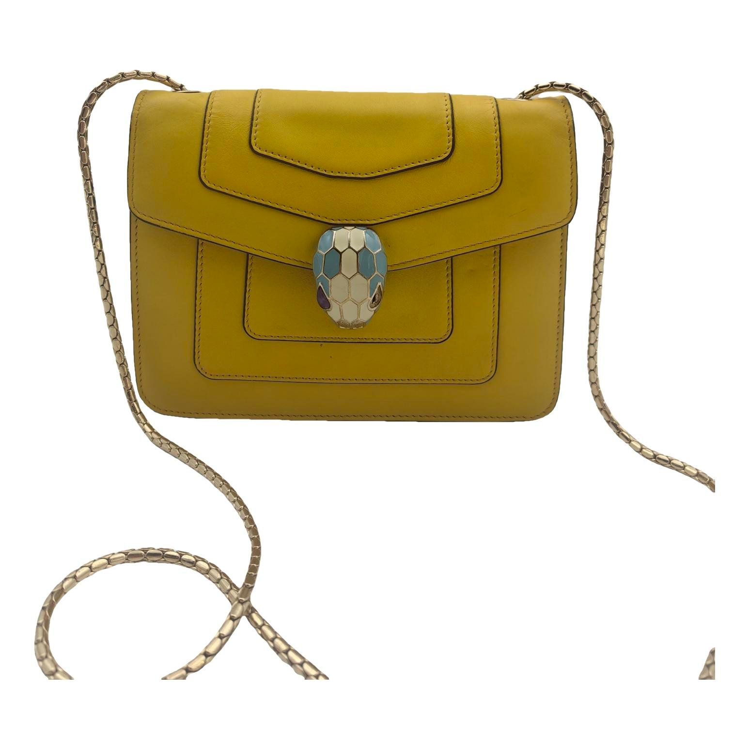 Serpenti leather crossbody bag