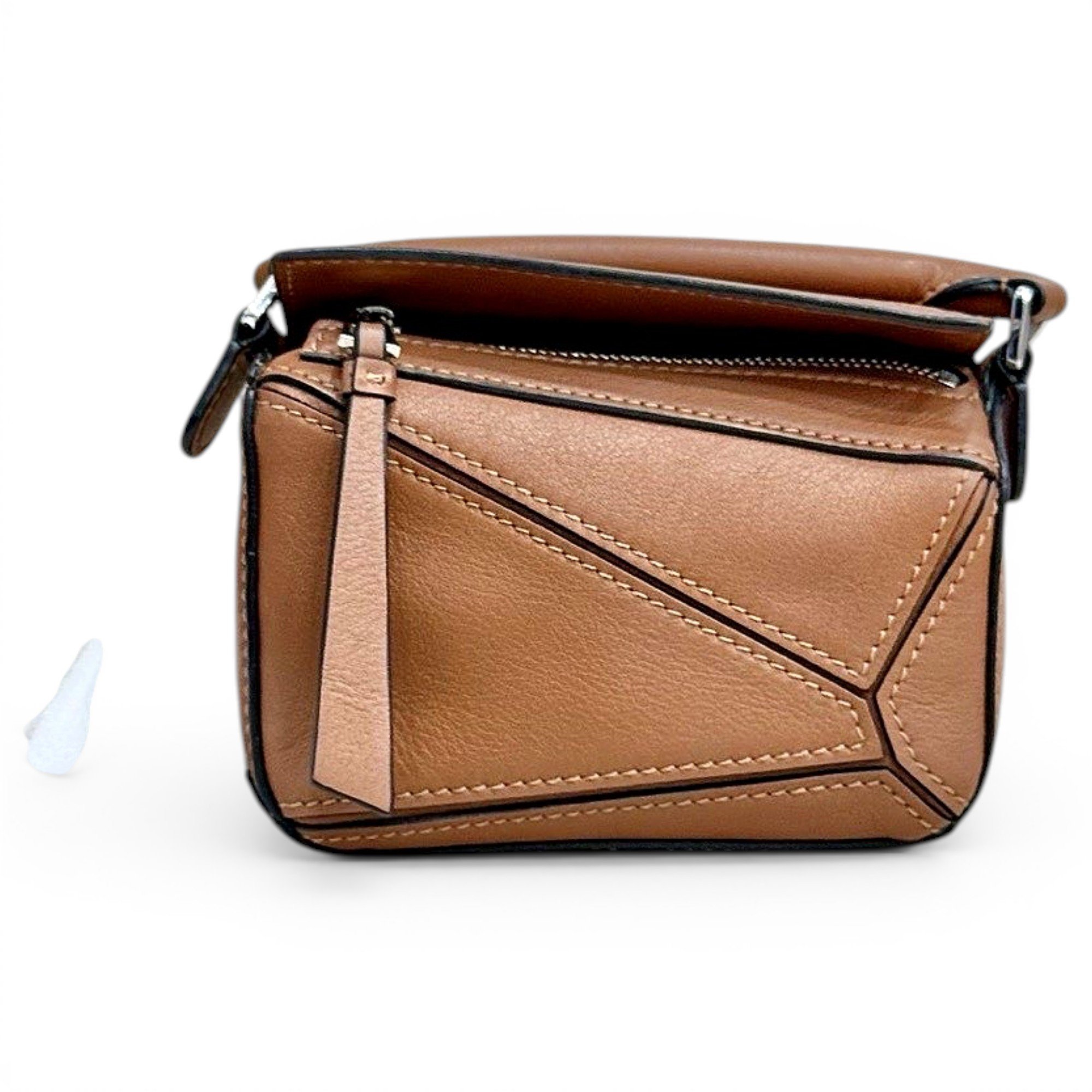 Puzzle leather mini bag