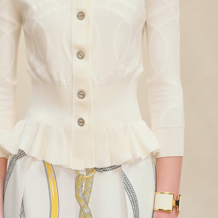 Blanc Naturel "Palefroi Remix" Light Half-length Sleeves Cardigan