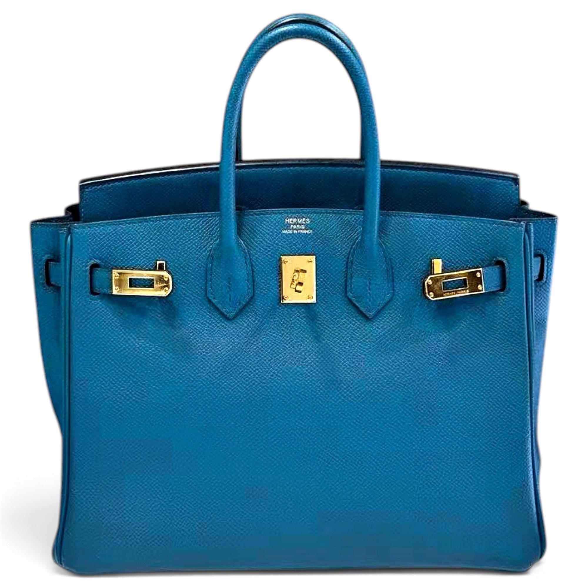 Birkin 25 leather handbag