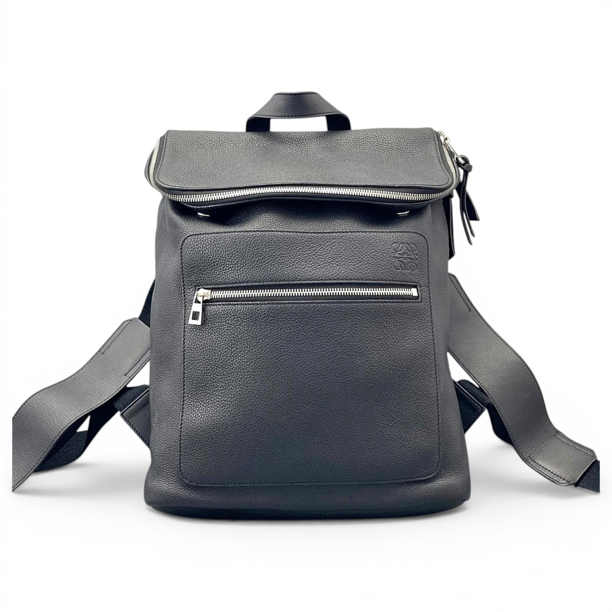 Leather backpack
