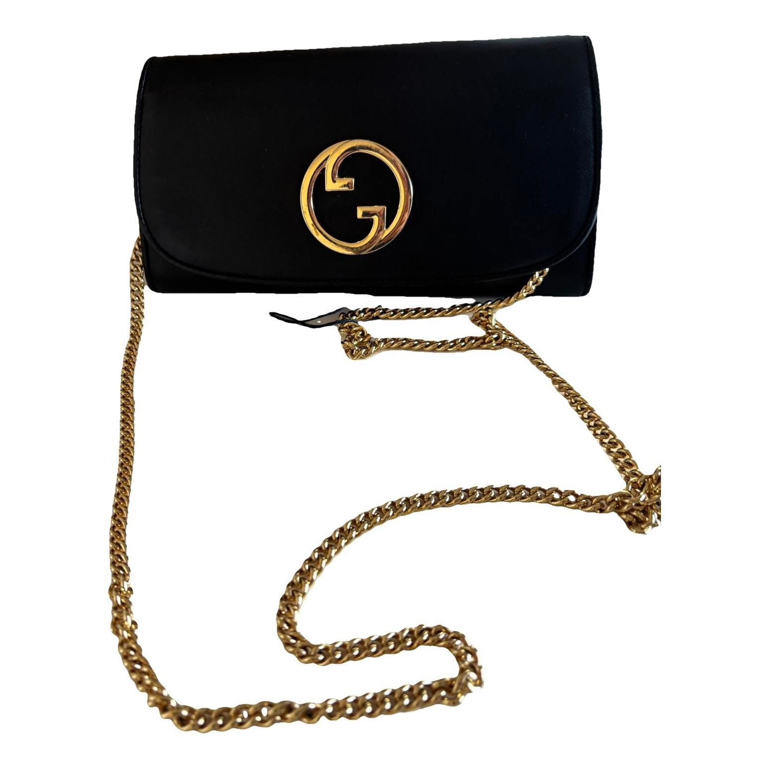 Blondie leather clutch bag