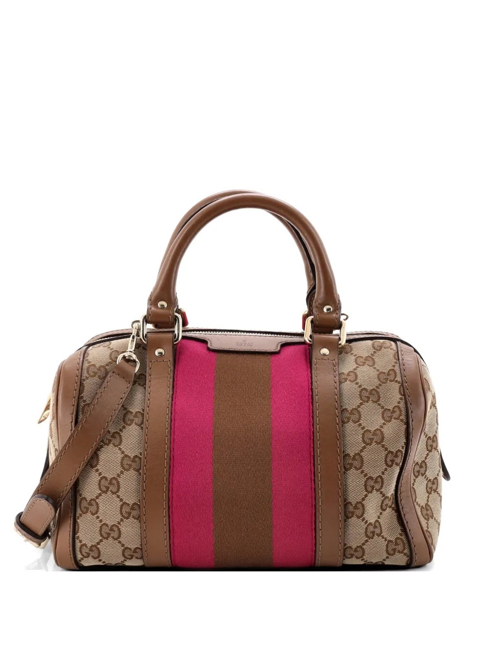 Vintage Web Boston Bag GG Canvas Small satchel