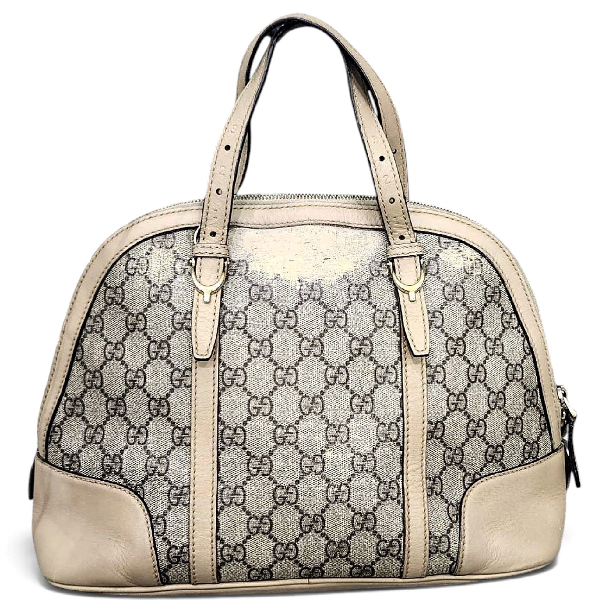 Ophidia Dome Top Handle leather handbag