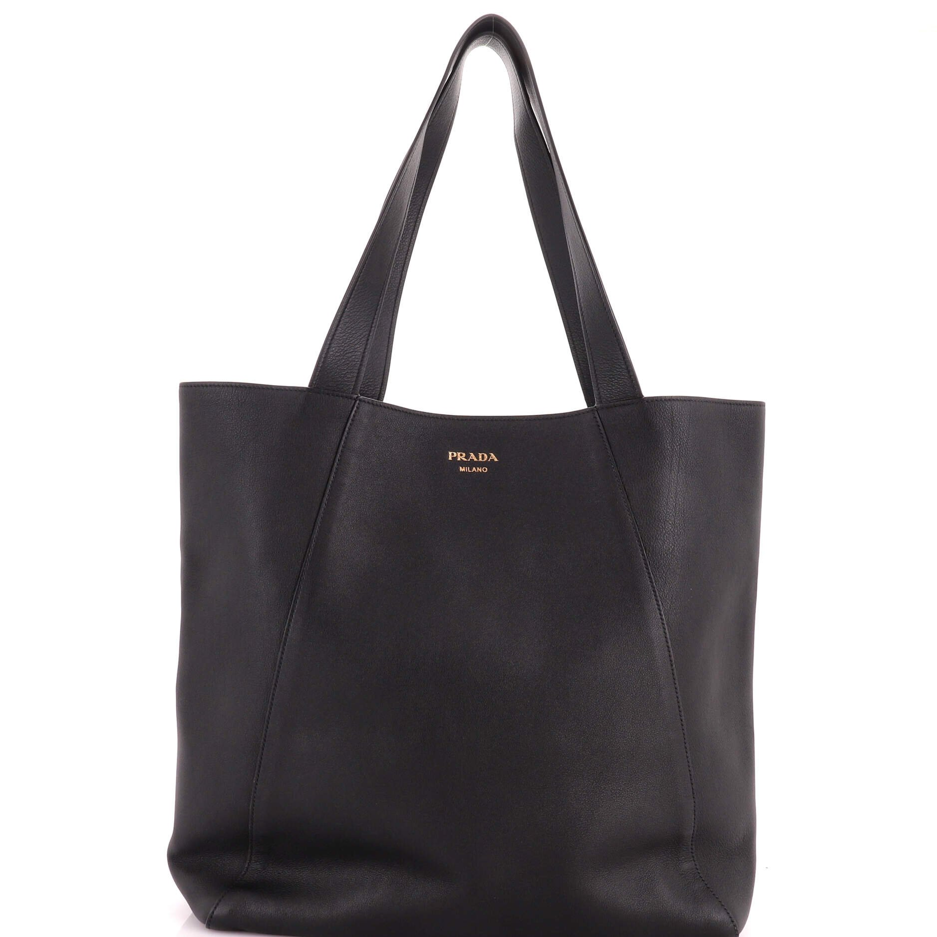 Open Shopper Tote Soft Grain Leather Large