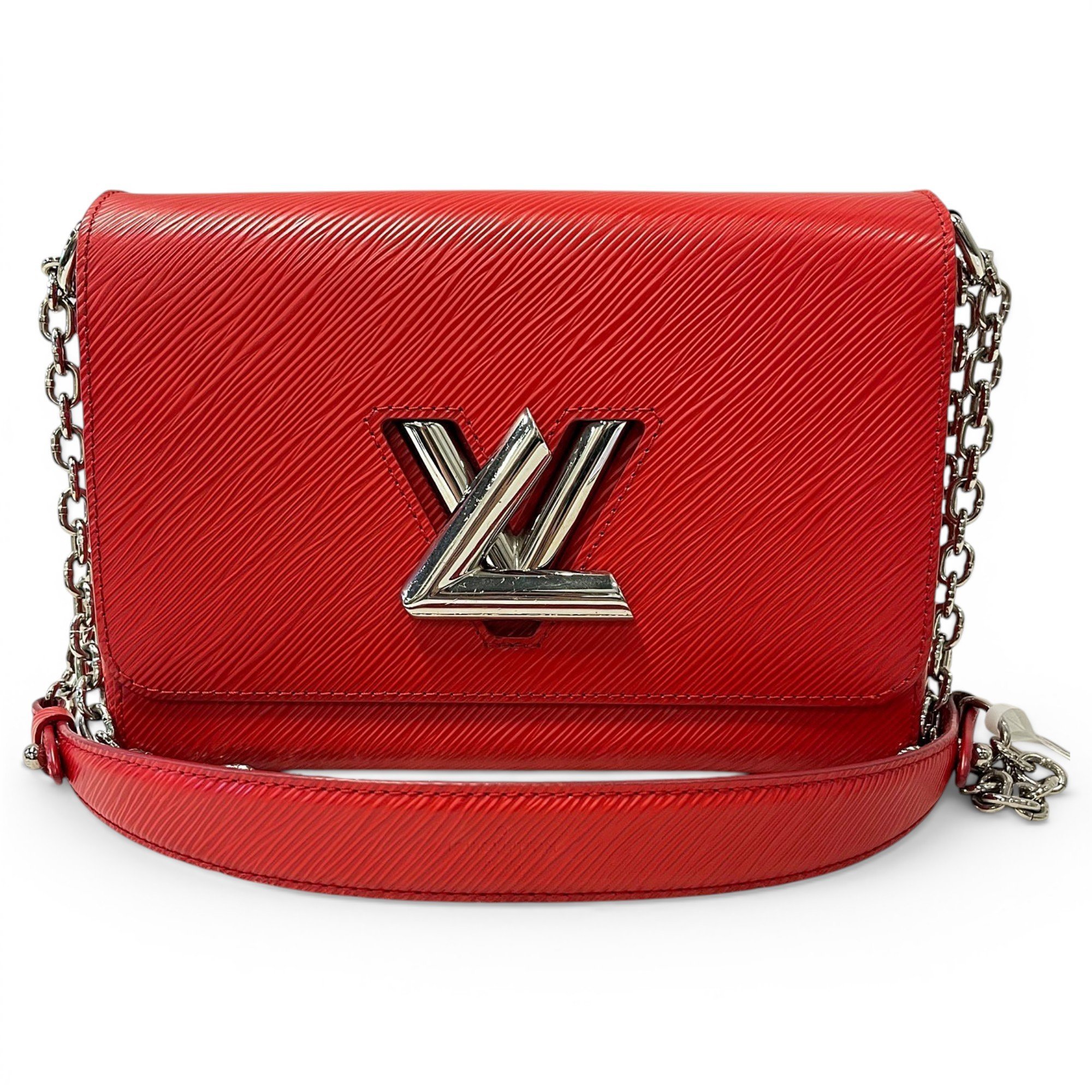 Twist leather handbag