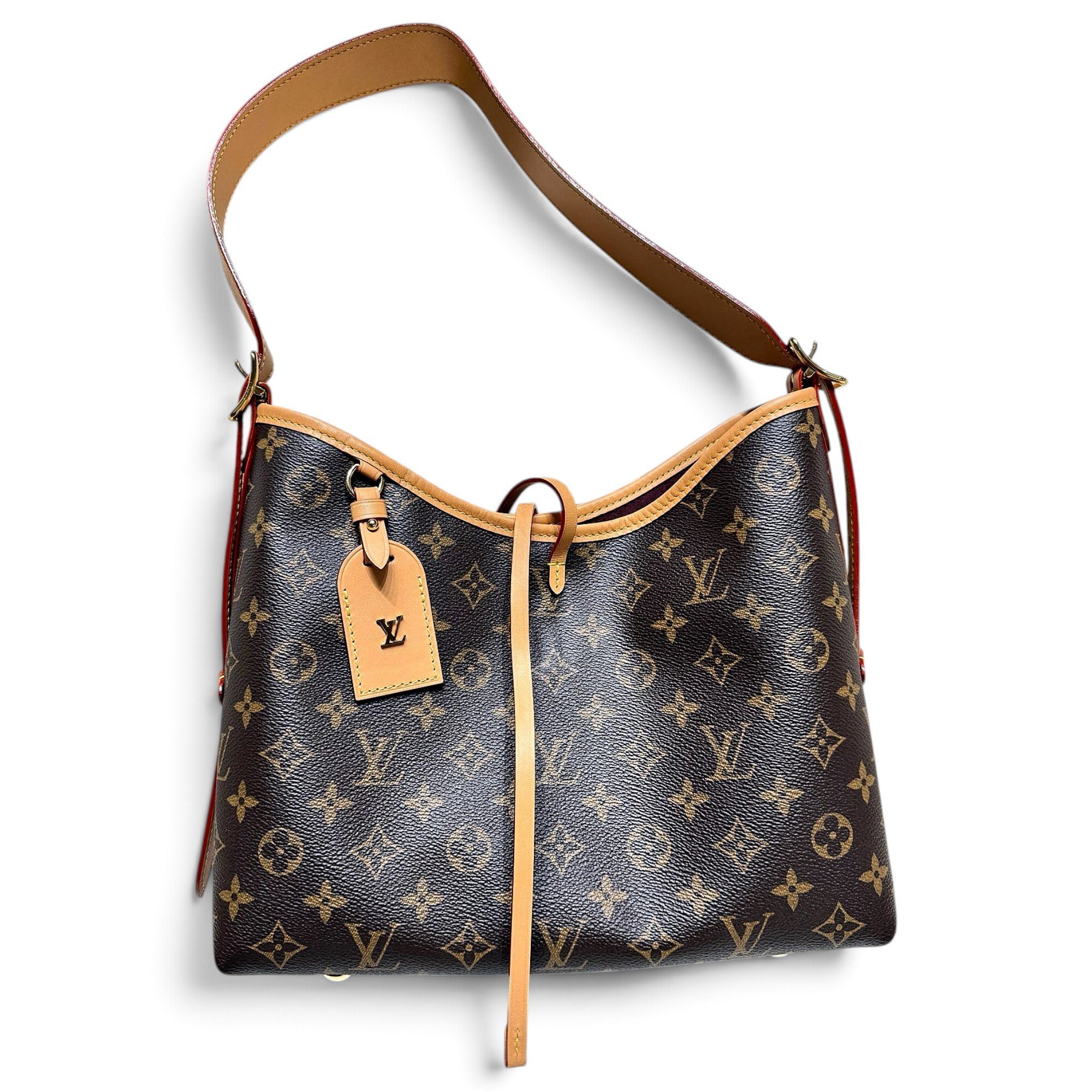 Graceful leather handbag