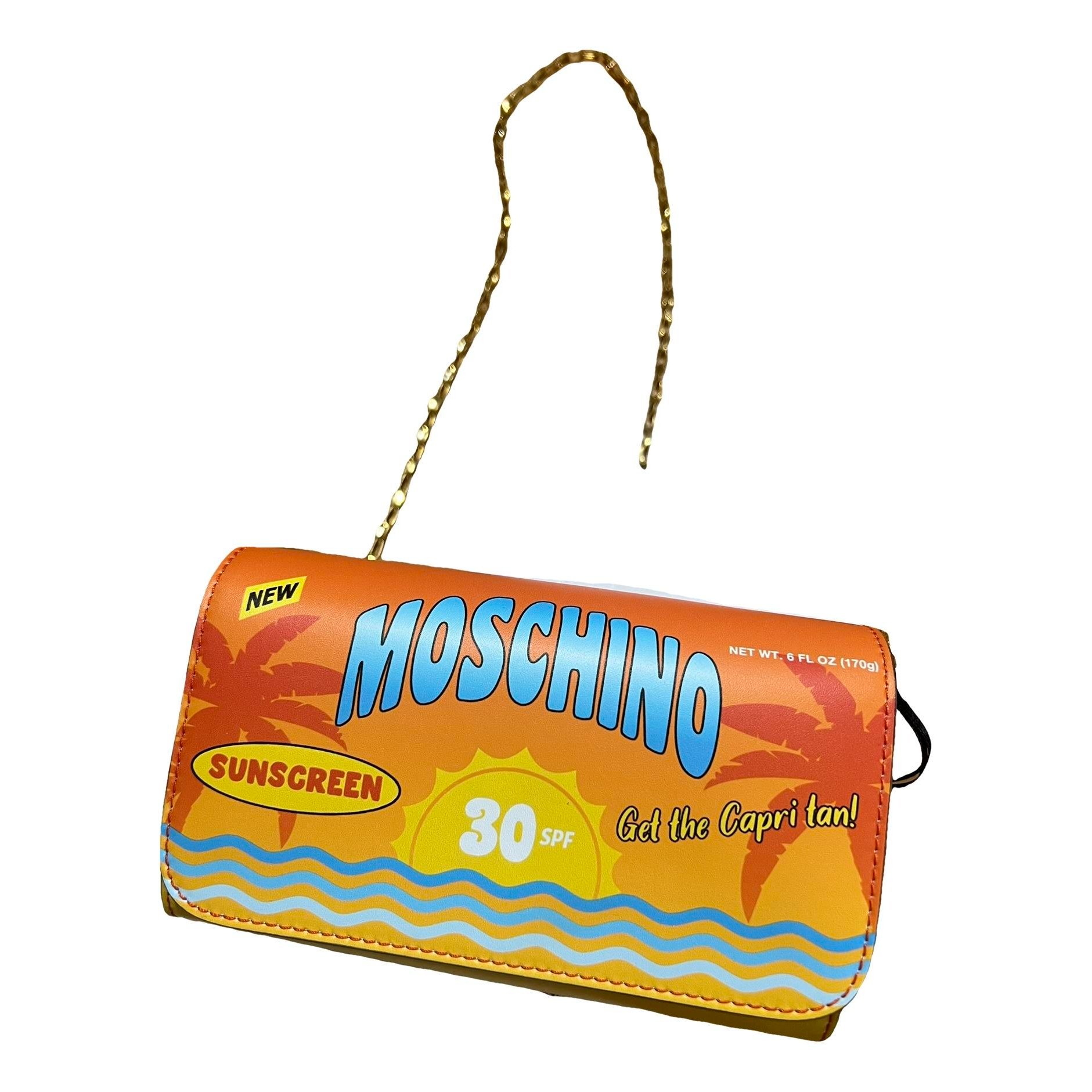Leather clutch bag