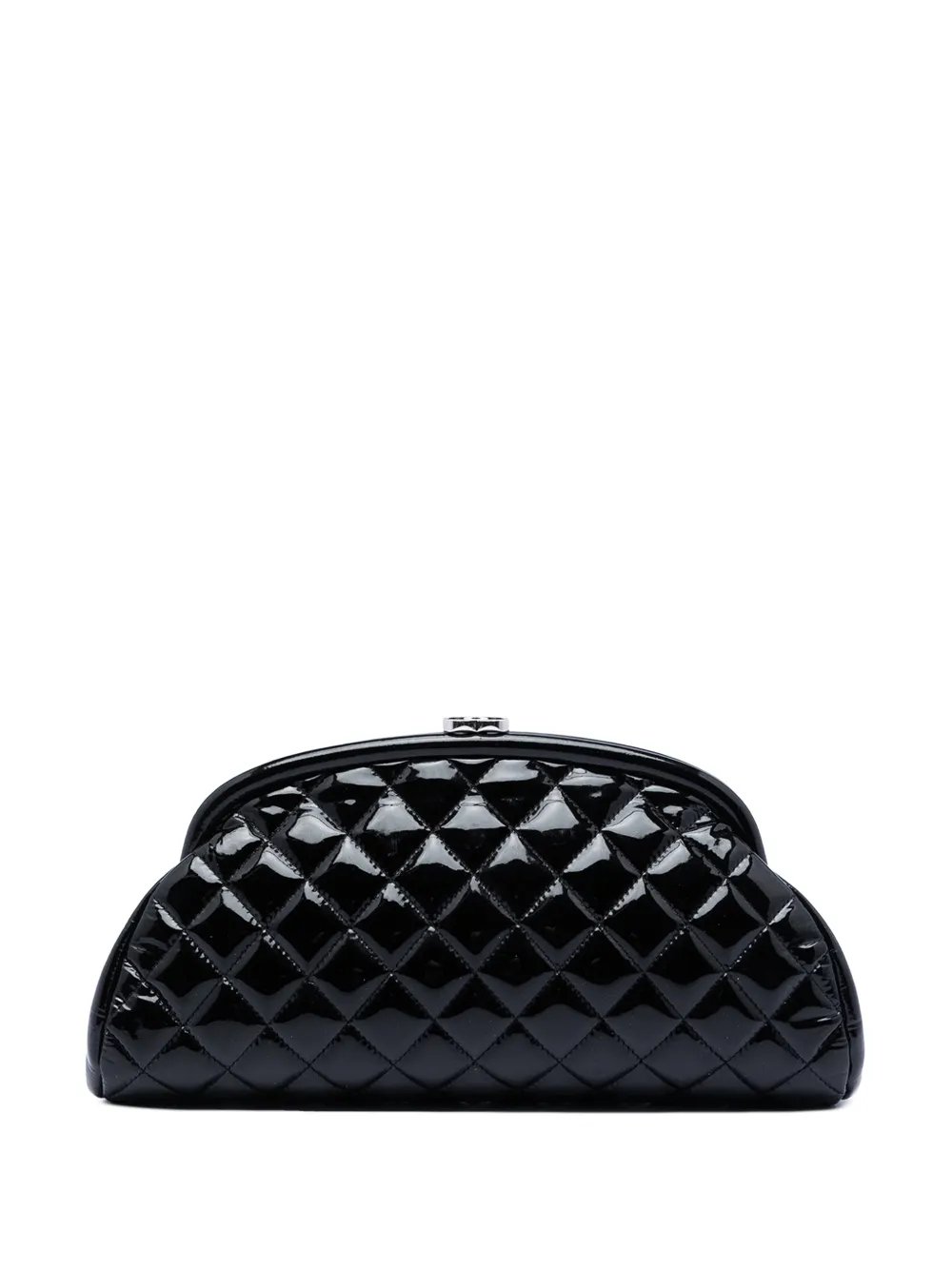 2013-2014 Quilted Patent Timeless Kiss Lock clutch bag