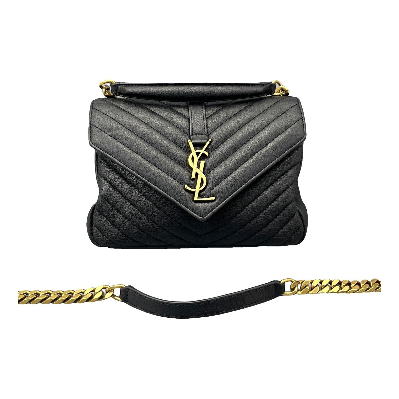 Collége monogramme leather handbag